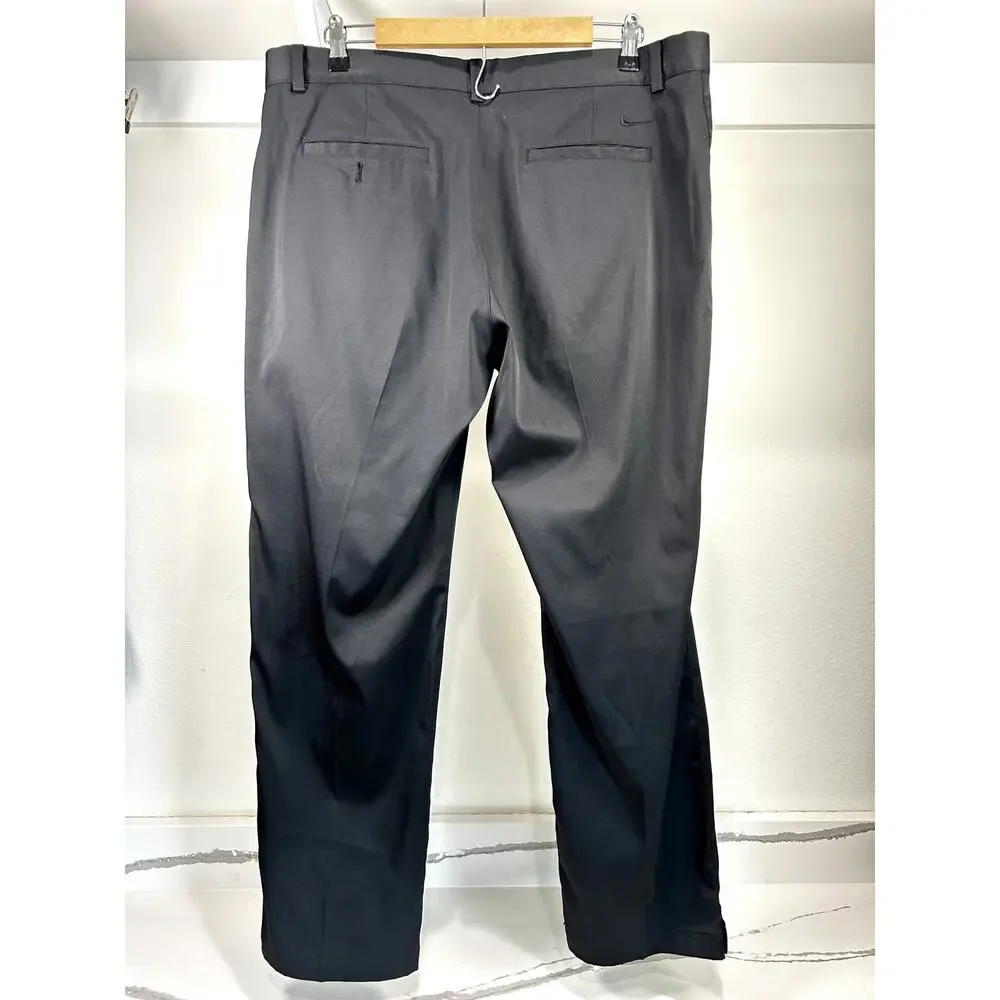 Nike Golf Dri-Fit Men's Pants‎ Size 38x30 (XL) Black Slacks Chino Pants